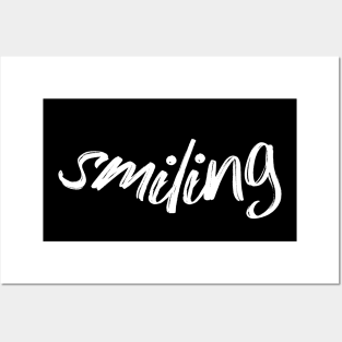 Smiling Funny Quote with A Smiling Face Posters and Art